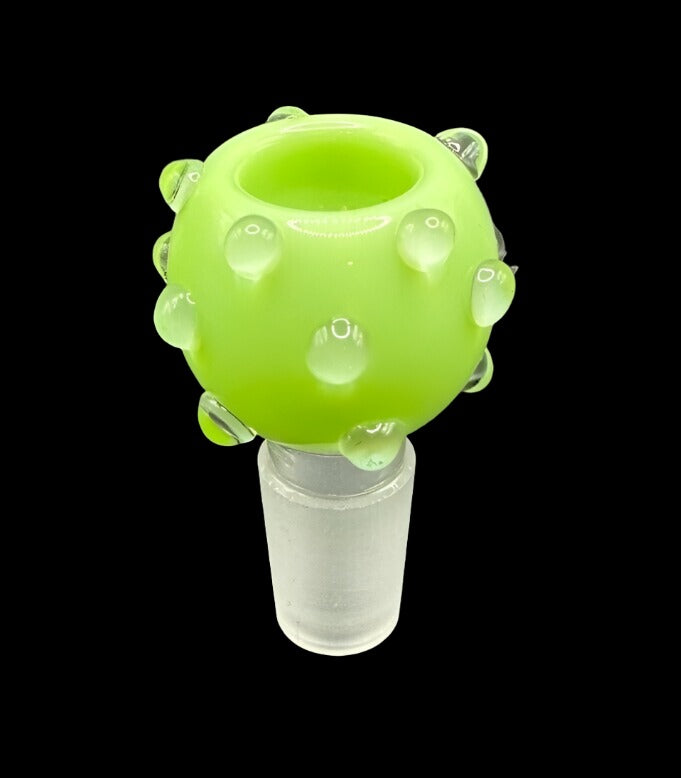 14mm X 18mm Colored Bloom Nubs Male Glass Bowl Piece Tobacco Choose Your Color